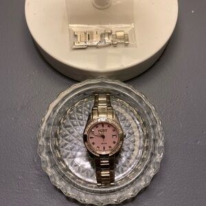 Eco-Drive Citizen Pink Diamond Ladies Watch Susan G. Komen EUC